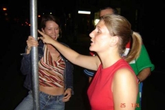 Hilary_and_Roison_practising_a_bit_of_Pole_dancing